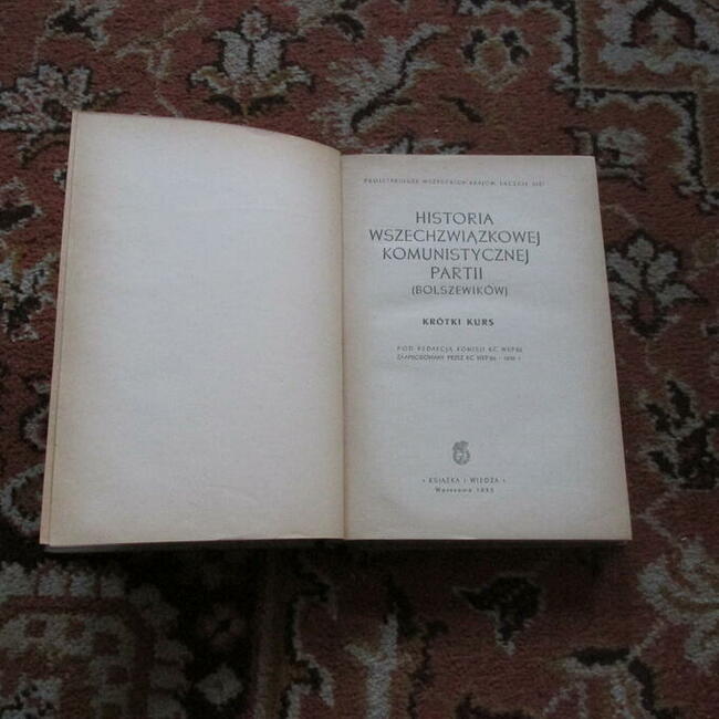 Książka - Historia wszechzwiązkowej komunistycznej partii