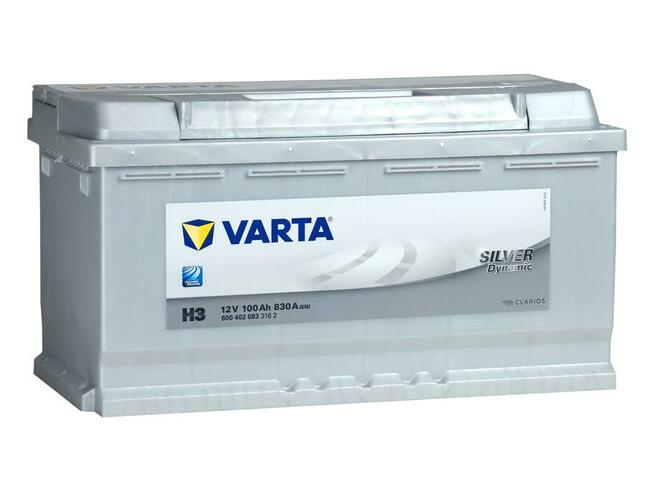 Akumulator VARTA H3 100Ah 830A Darmowa dostawa