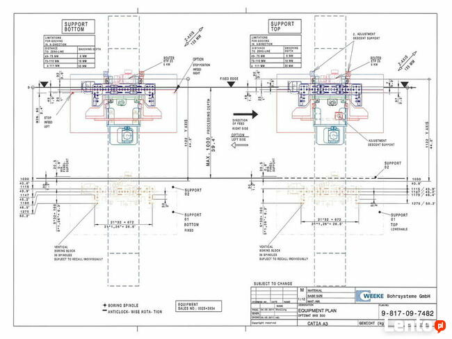 Wiertarka CNC, Centrum Obróbcze HOMAG WEEKE BHX 500
