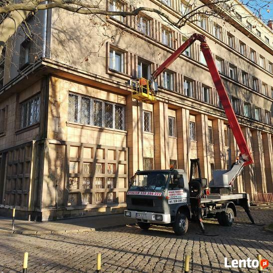 USŁUGI Podnośnik koszowy 20,22,25,30,35,42m Wynajem Zwyżka