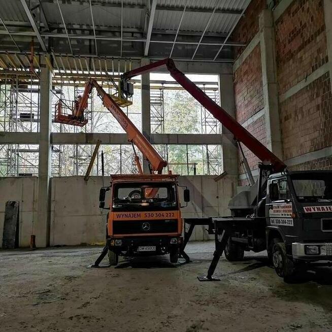 USŁUGI Podnośnik koszowy 20,22,25,30,35,42m Wynajem Zwyżka