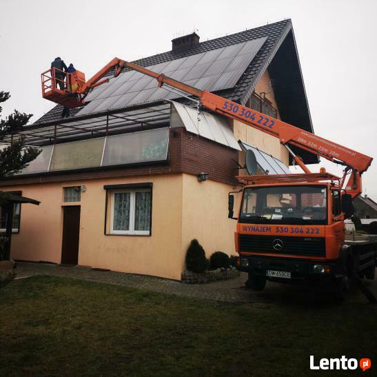 USŁUGI Podnośnik koszowy 20,22,25,30,35,42m Wynajem Zwyżka