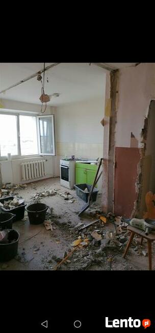 Rozbiórki wyburzenia burzenie ścian aneks kuchenny