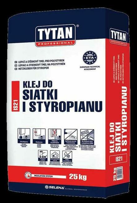 Klej do siatki i styropianu TYTAN IS21 25KG HIT!!!