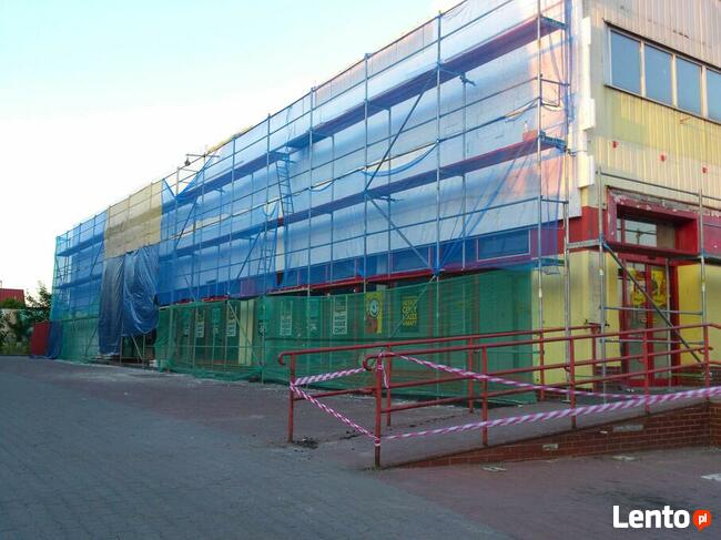 Wynajem rusztowań elewacyjne fasadowe Transport Montaż