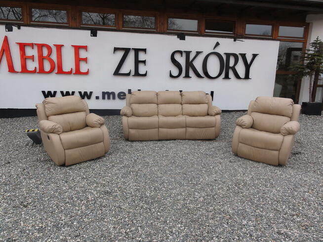 Reglainer zestaw w skórze naturalnej SPANIE i RELAKSY!