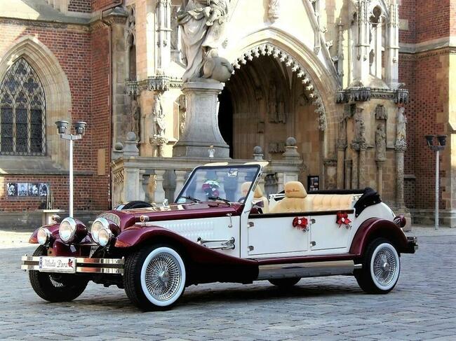 RETRO Kabriolet na wesele do ślubu Excalibur Nestor Baron