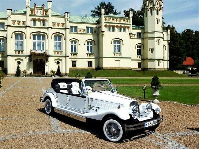 RETRO Kabriolet na wesele do ślubu Excalibur Nestor Baron