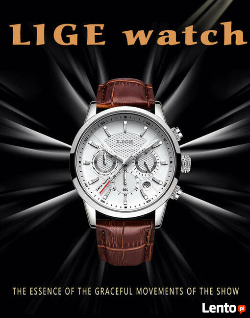 Zegarek męski LIGE Nowy bardzo ładny super cena i wyglą