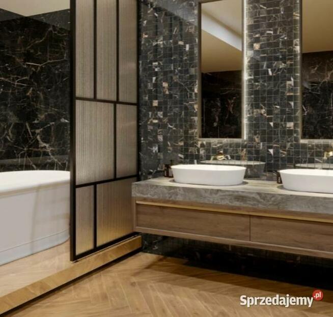 Płytki ścienne czarny marmur połysk 120x60 Marquina gold