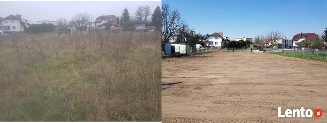 Prace ziemne, miniładowarka ,równanie terenu, mulczowanie