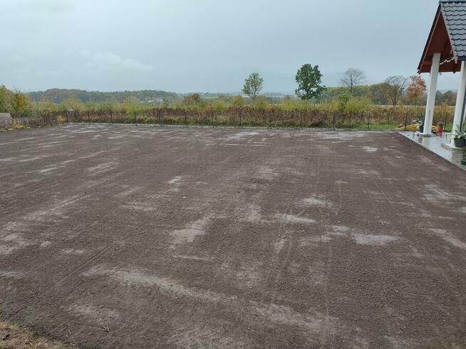 Prace ziemne, miniładowarka ,równanie terenu, mulczowanie