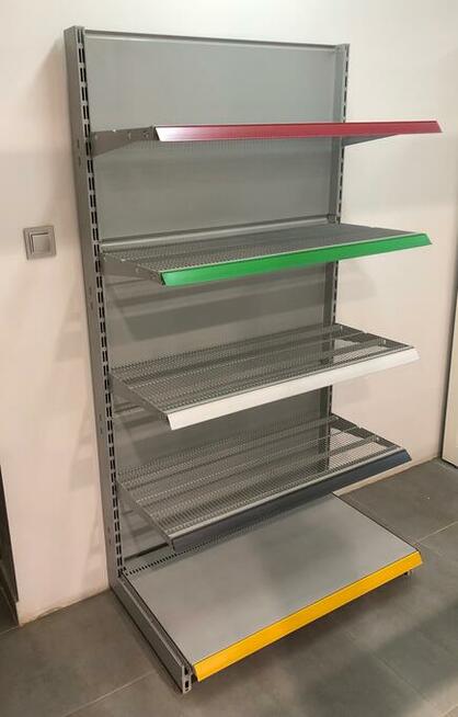 Regał środkowy przyścienny siatkowy Storebest Tegometal