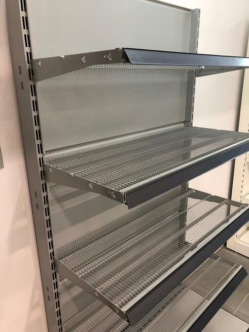 Regał środkowy przyścienny siatkowy Storebest Tegometal