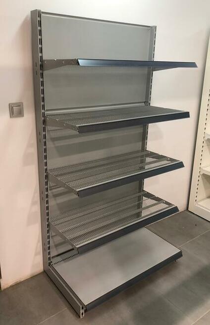 Regał środkowy przyścienny siatkowy Storebest Tegometal