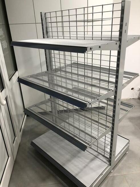 Regał środkowy przyścienny siatkowy Storebest Tegometal