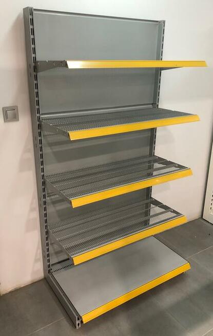 Regał środkowy przyścienny siatkowy Storebest Tegometal