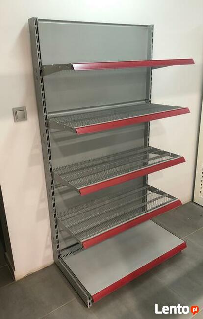 Regał środkowy przyścienny siatkowy Storebest Tegometal