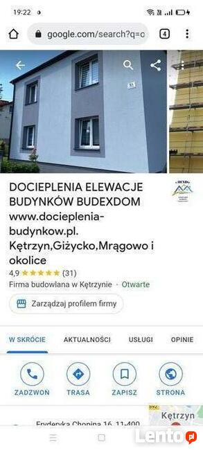 BUDEXDOM Docieplenia Elewacje Mrągowo Giżycko Kętrzyn