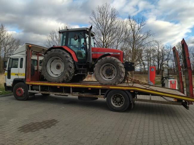 Transport maszyn rolniczych i budowlanych, laweta do 10 ton