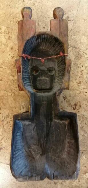 Duża maska rzezba popiersie kobieta Indonezja Unikat