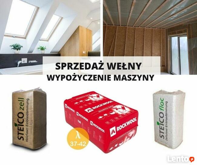 Wełna skalna, celuloza, drzewna Maszyna do zasypu, wdmuchiwa