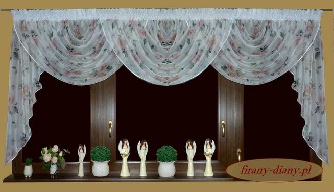 Lambrekin 250-280 cm, firana woda, firany szyte