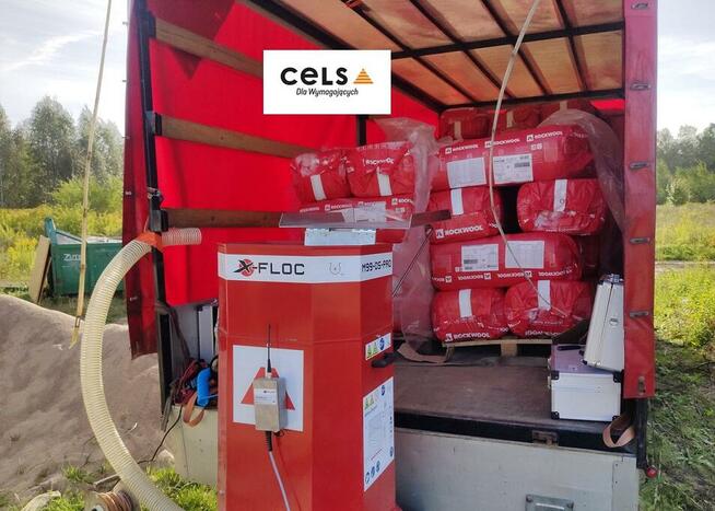 Wełna skalna, celuloza, drzewna Maszyna do zasypu, wdmuchiwa