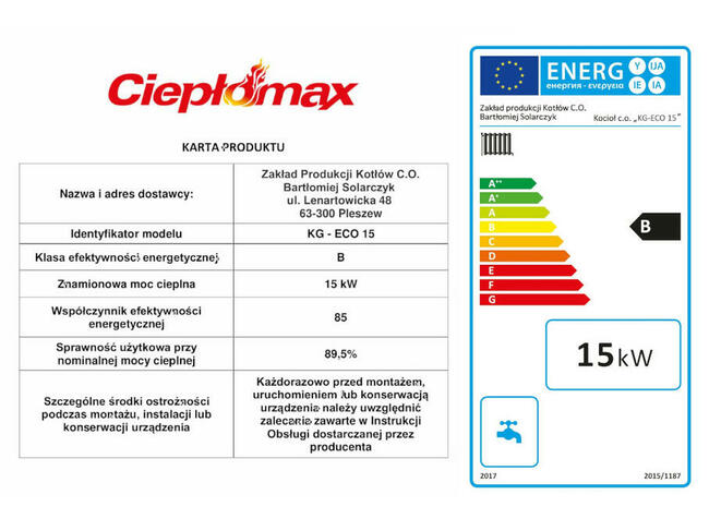 Kocioł kotły piece PODAJNIK 5 klasa EKOPROJEKT KG 15KW PID !