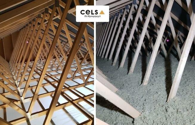 Wełna skalna, celuloza, drzewna Maszyna do zasypu, wdmuchiwa