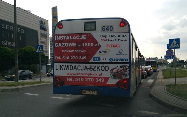 Reklama na samochód/okno - projekt, wydruk