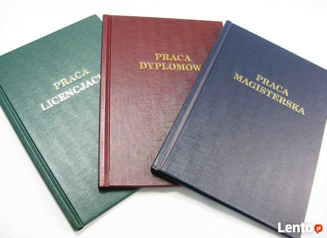 Praca Dyplomowa, Magisterska, Licencjacka, Inżynierska