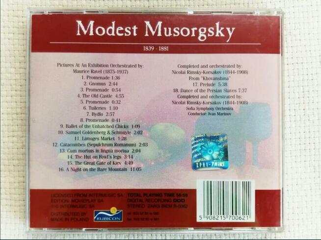 Musorgsky, Brahms, Bizet - kolekcia płyt CD