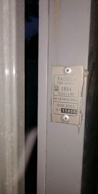 Drzwi przeciwpozarowe ei45 103 x 208 cm