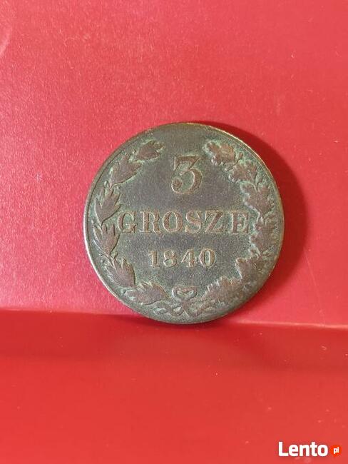 3 Grosze 1840r. MW w slabie.