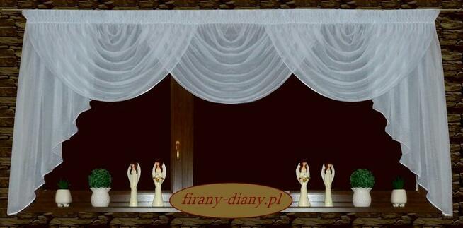 Lambrekin 250-280 cm, firana woda, firany szyte