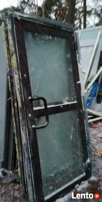 Drzwi aluminiowe sklepowe 97 x 207 cm