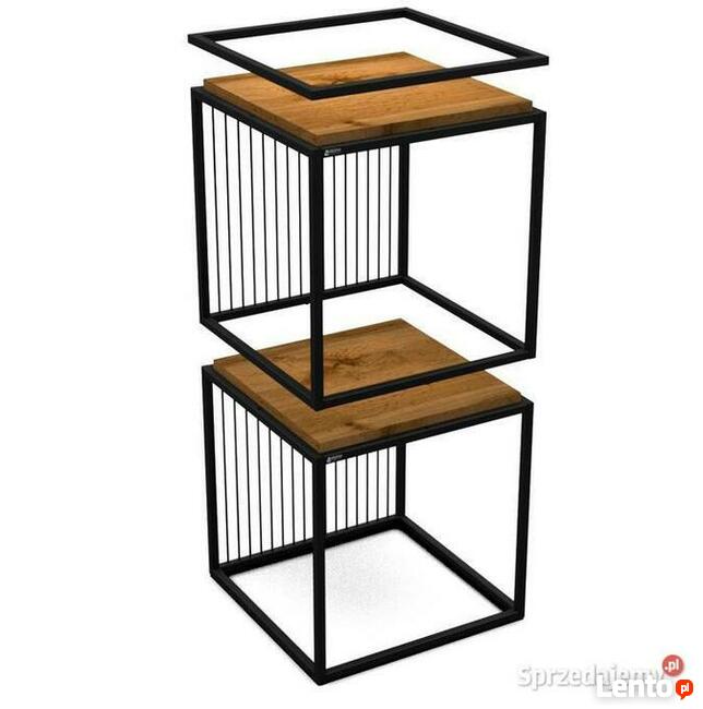 Półka, regał, stolik, pufa w stylu loftowym