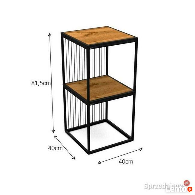 Półka, regał, stolik, pufa w stylu loftowym