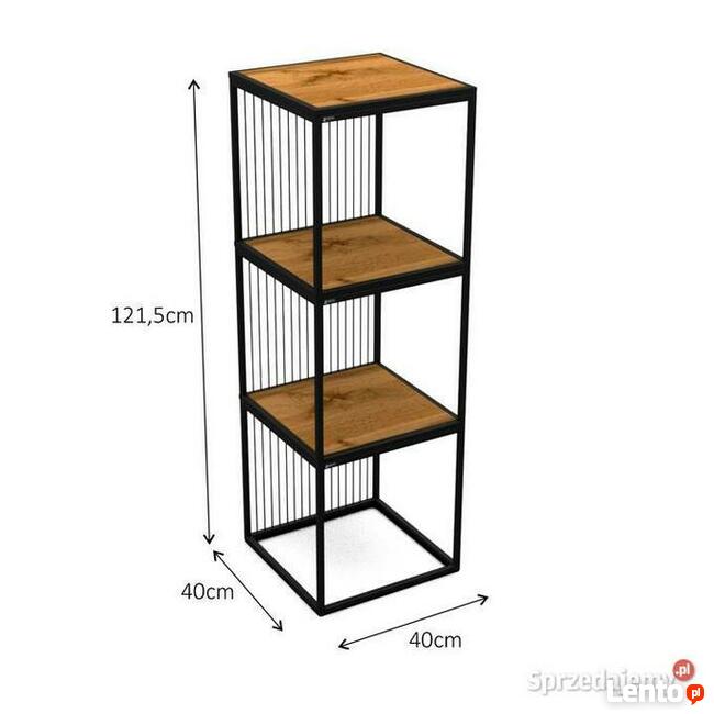 Półka, regał, stolik, pufa w stylu loftowym