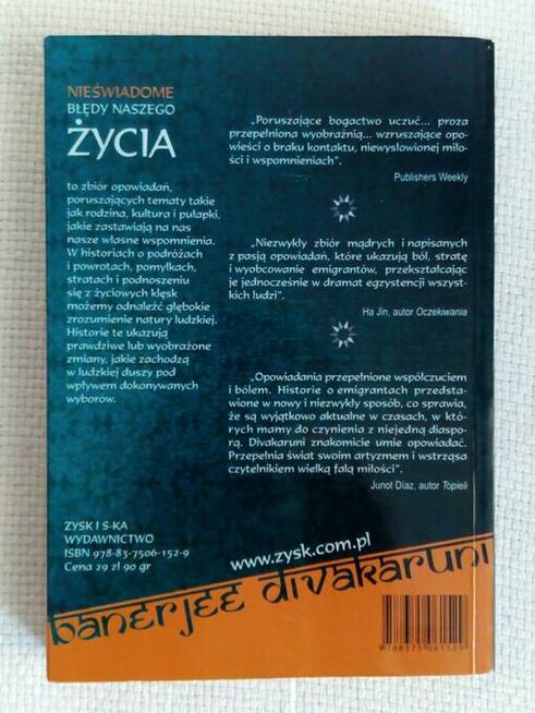 Nieświadome Błędy Naszego Życia - Divakaruni Chitra Banerje