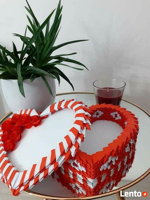 Szkatułka w kształcie serca-walentynki, Dzień Babci/Kobiet