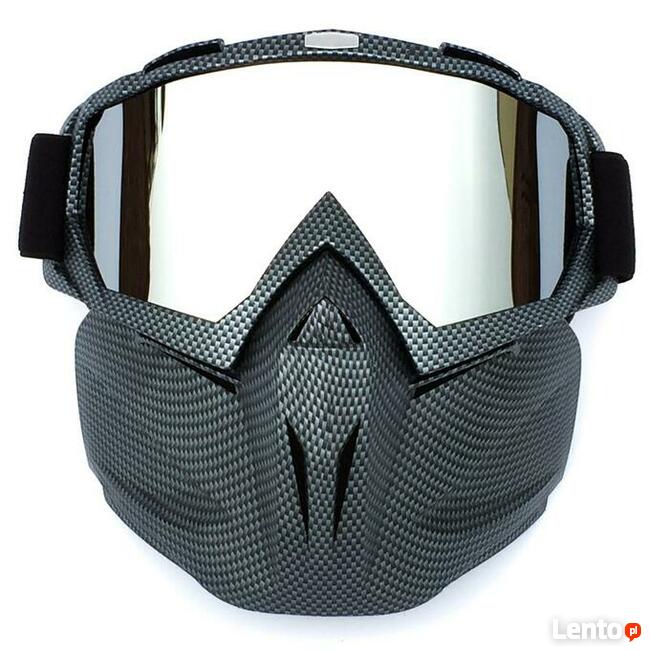 Zimowa Maska Narciarska z Goglami UV Antifog - DARMOWA WYSYŁ