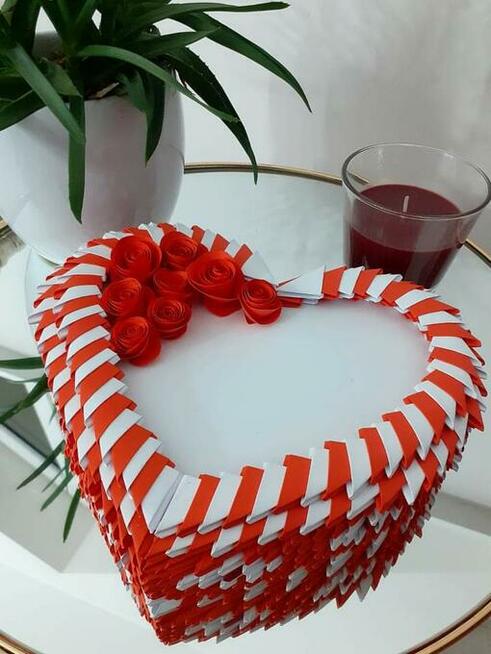 Szkatułka w kształcie serca-Prezent, Walentynki, Dzień Kobiet