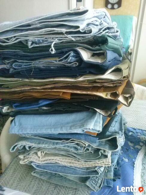 Spodnie dżinsy 35 szt. po 10 zł, jak na foto.