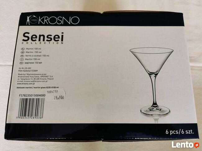 Krosno komplet 6 kieliszków do martini sensei Casual 150 ml.