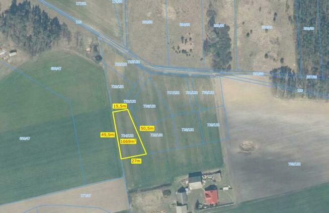 Działka budowlana Pawełki gm. Kochanowice