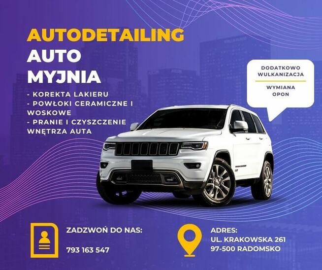 auto myjnia ręczna autodetailing wymiana opon wulkanizacja