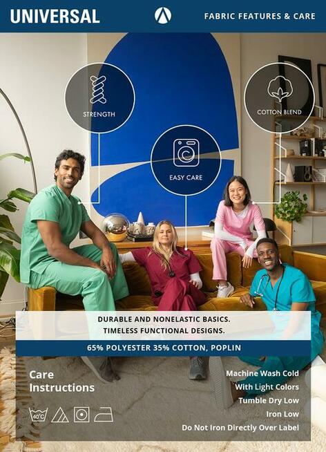 L Adar uniform medyczny bluza granatowa unisex