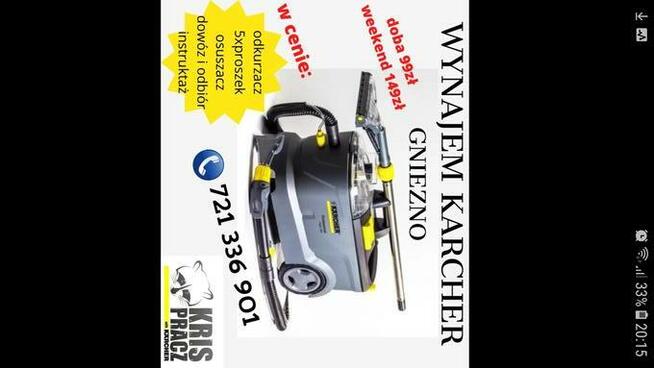 KRIS PRACZ KARCHER, PRANIE TAPICERKI